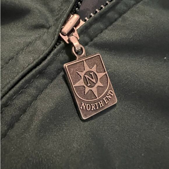 North End All Climate Wear Men's Bomber Jacket in Green Blue Size Large - Picture 3 of 11